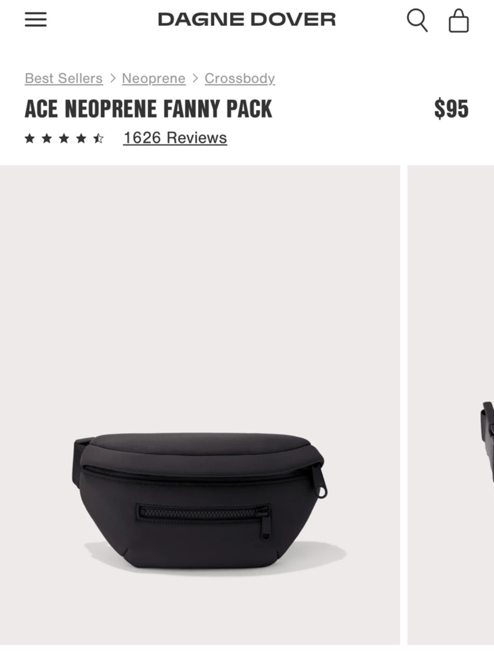 Dagne Dover Ace Neoprene Fanny Pack